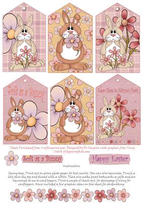 Tags - Spring Bunny