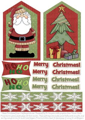 Christmas Toppers - Santa and Tree