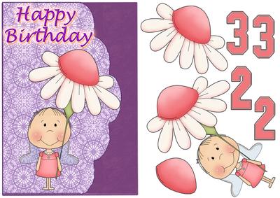 Scalloped Edge Birthday Girl