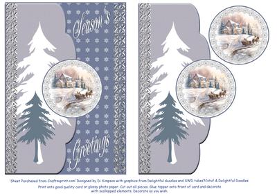 Scalloped Edge Seasons Greetings