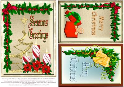 Christmas Toppers X3 Quick and Easy