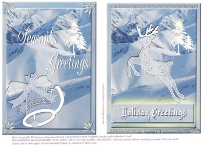 Christmas Snow Toppers X2