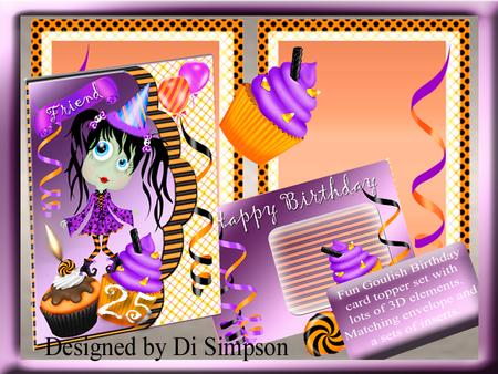 Fun Goulish Birthday Topper Kit