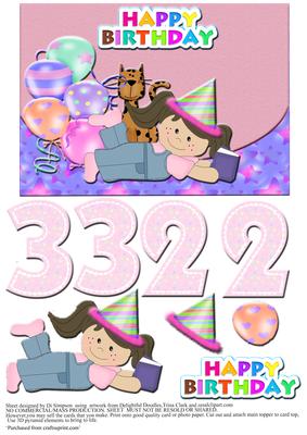 Happy Birthday for 2-3yr Girl