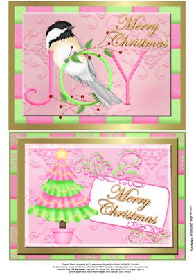 Christmas Joy x 2 Quick Toppers
