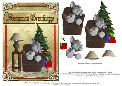 Sleeping Mouse Seasons Greetings