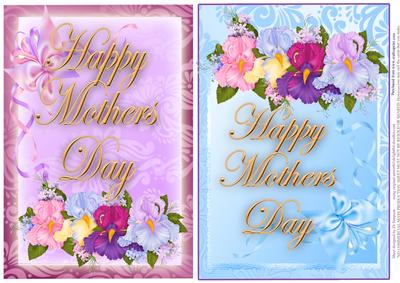 2x Bright Floral Toppers for Mothers Day