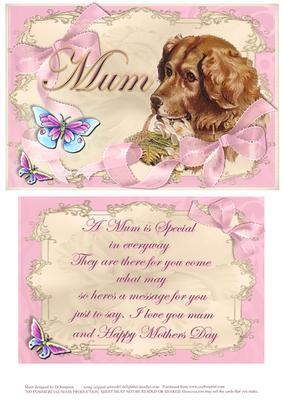 Puppy #2 Topper &verse-pink