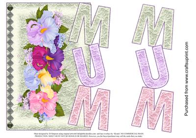 Floral & Lace Mum - Pastel