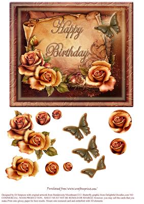 Gorgeous Birthday Topper for Various
