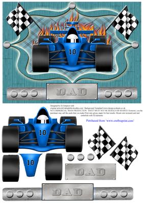 Racing Car Dad for Various Occasions