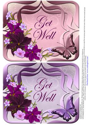 2 Beautiful 'get Well' Toppers
