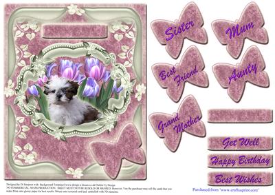 Cute Puppy and Flowers for Lots of Occasions