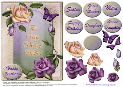 Heritage Roses -the Very Best of Wishes