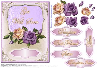 Heritage Roses-get Well Soon