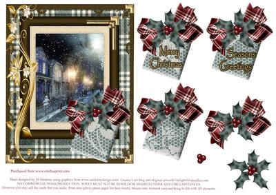 Gorgeous Christmas Scene Topper #2
