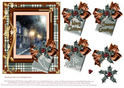 Gorgeous Christmas Scene Topper #4