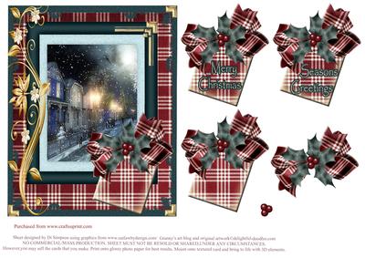 Gorgeous Christmas Scene Topper #6