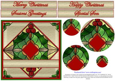 Christmas-stained Glass#1