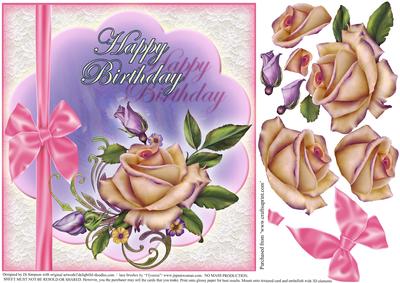 Heritage Rose and Lace 8x8