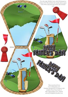 Happy Fathers Day- Over the Edge Wobble Card #5