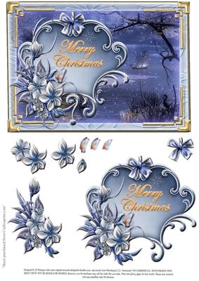 Winter Scenery & Florals-merry Christmas
