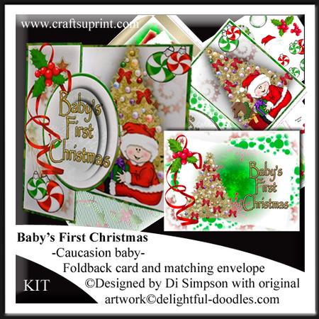 Baby's First Christmas-caucasion Baby