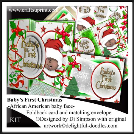Baby's First Christmas-african American Baby Face