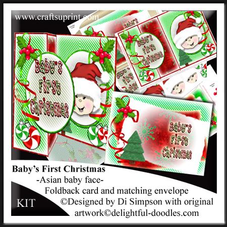 Baby's First Christmas-asian Baby Face