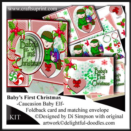 Baby's First Christmas-caucasion Baby Elf