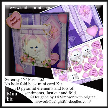 Serenity and Puss Cut and Fold No Holes Mini Kit (2)