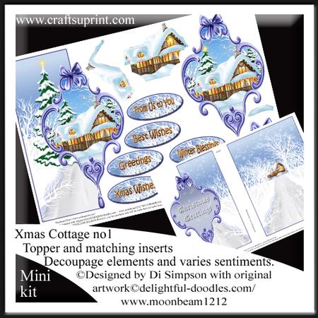 Mini Kit- Lovely Christmas Cottage Over the Edge #1