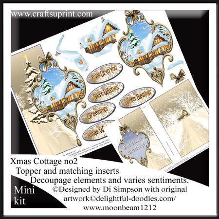 Mini Kit- Lovely Christmas Cottage Over the Edge #2