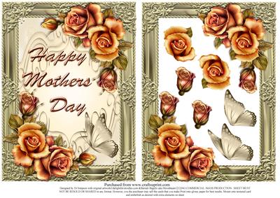 Gorgeous Roses Framed Mothers Day