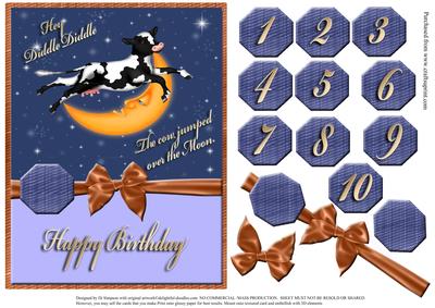 Hey Diddle Diddle Birthday Topper #3