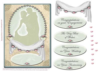 Lovely Wedding,anniversary,engagement Topper #1