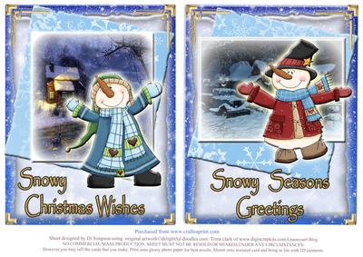 Ever So Cute Christmas Snowmen #1