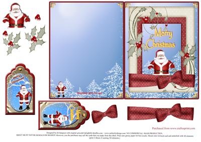 Cut and Fold Merry Christmas #1
