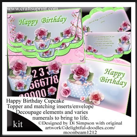 Beautiful Cupcake Kit for Birthdays-female