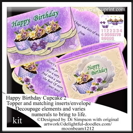 Beautiful Cupcake Kit No2 for Birthdays-female