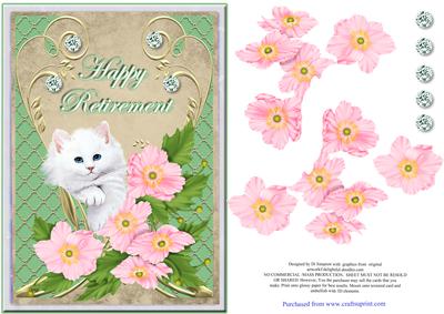 Lovely Happy Retirement with Fluffy Cat