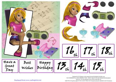 Teenage Girl Birthday #4 - Age 13 to 18