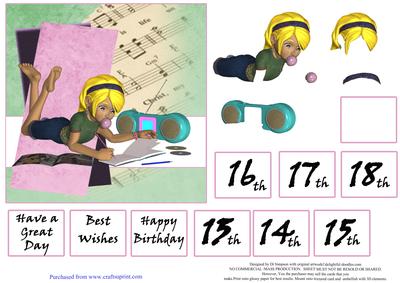 Teenage Girl Birthday #6 - Age 13 to 18
