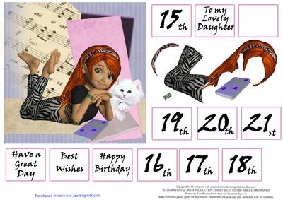 Teenage Girl Birthday #9 - Age 15 to 21