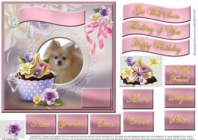 Gorgeous Pomoraniam Dog Topper for Various Occasions