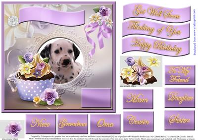 Gorgeous Dalmation Topper for Various Occasions #2