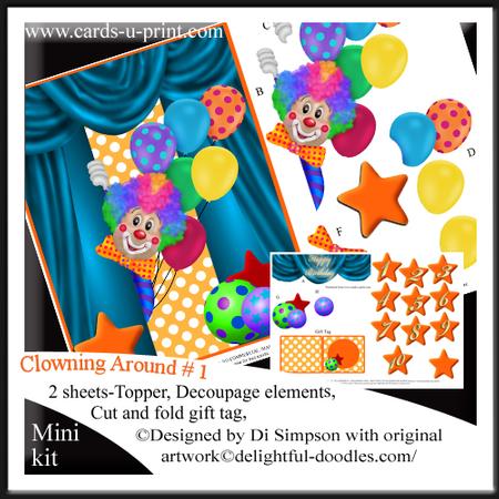 Clowning Around - Happy Birthday- 1-10yrs