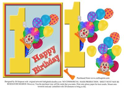 Clowning Around #9- Happy Birthday- 1yrs