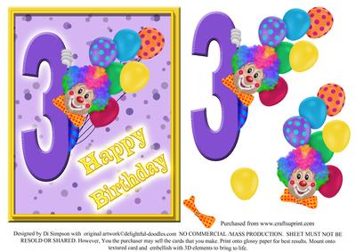 Clowning Around #10- Happy Birthday- 3yrs