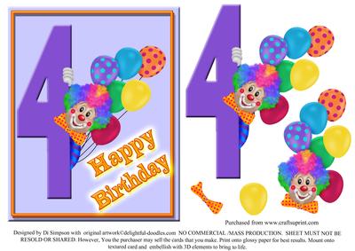 Clowning Around #7- Happy Birthday- 4yrs
